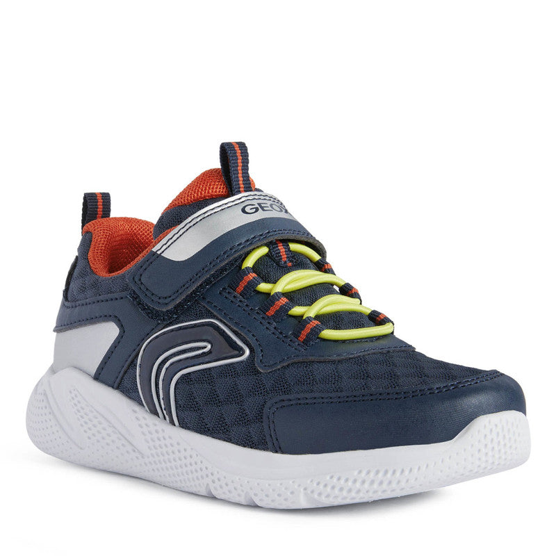 Leuchtende Jungen-Sneaker Geox J25GBB-014CE-C0659 marineblau