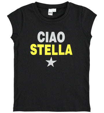 Mädchen T-SHIRT iDO J033-8321 schwarz