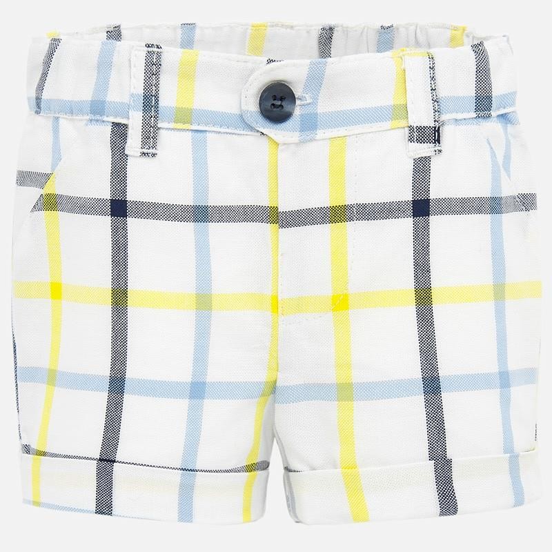 Mayoral 1262-53 Jungen Baumwollshorts weiß/gelb