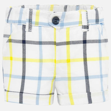 Mayoral 1262-53 Jungen Baumwollshorts weiß/gelb