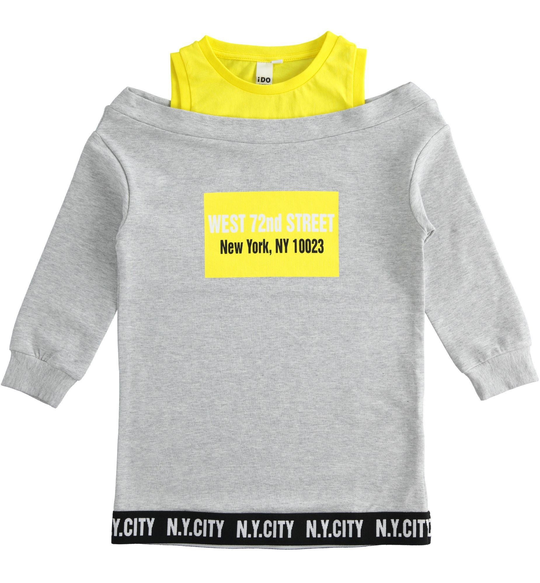 Mädchen Sportkleid iDO J548-8992 grau