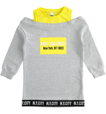 Mädchen Sportkleid iDO J548-8992 grau