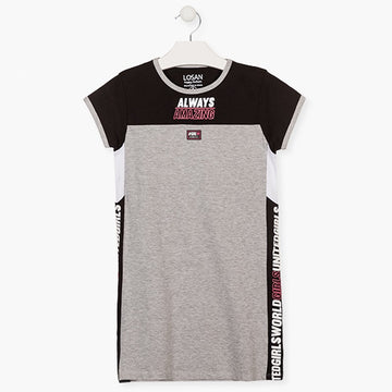 Mädchen Sportkleid Losan 114-7007AL-582 Farbe Grau