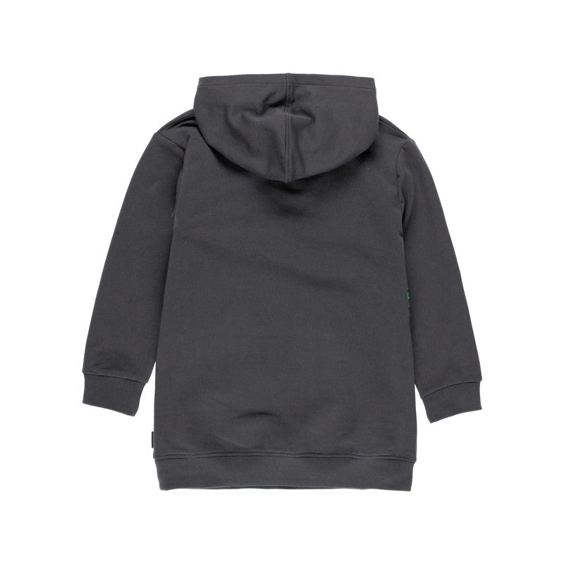 Kapuzenkleid für Mädchen Boboli 411129-8116 Farbe Anthrazit