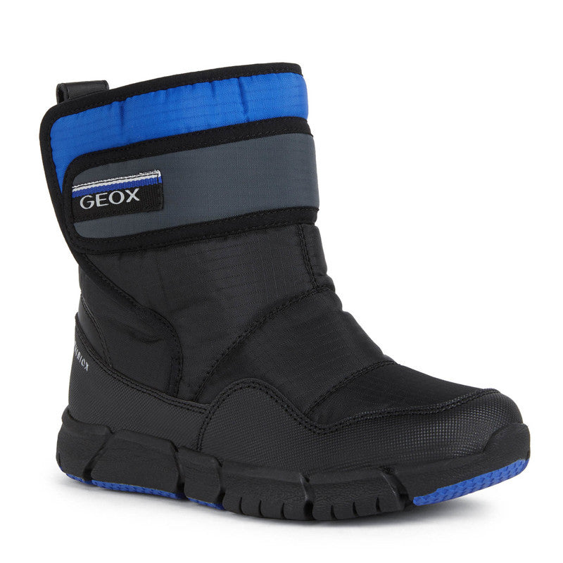 Isolierte Schneestiefel für Jungen Geox J269XF-0FU50-C0245, schwarz/blau