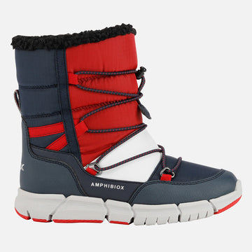 Jungen-Schneestiefel Geox J269XC-0FU50-C0735 marineblau/rot