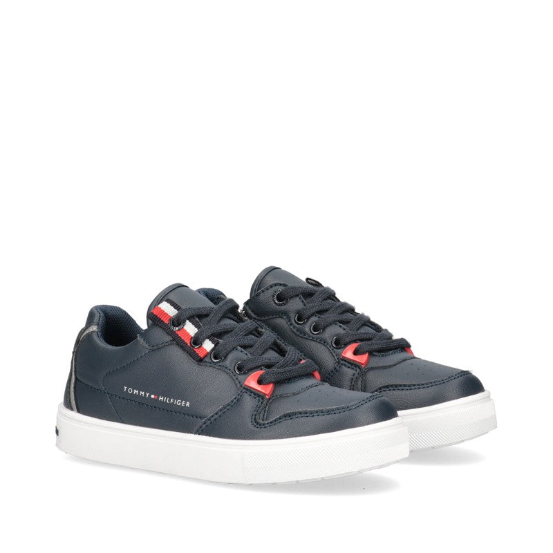 TOMMY HILFIGER T3B4-32063-0193800 Jungen-Sneaker, Marineblau
