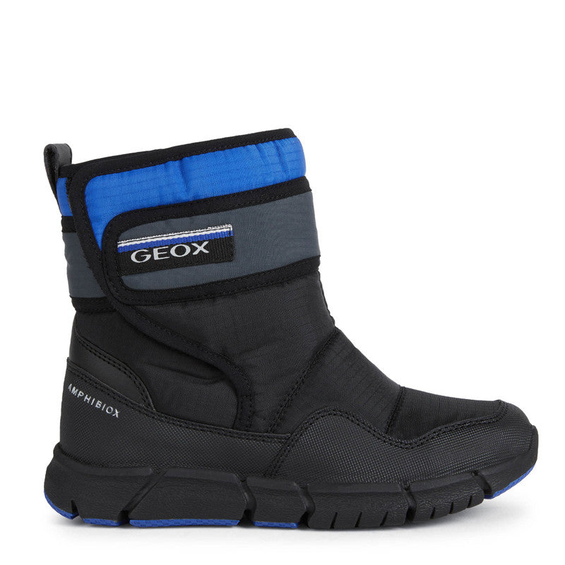 Isolierte Schneestiefel für Jungen Geox J269XF-0FU50-C0245, schwarz/blau