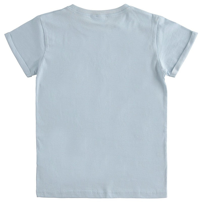 iDO 44499 Kurzarm-T-Shirt für Mädchen, blau