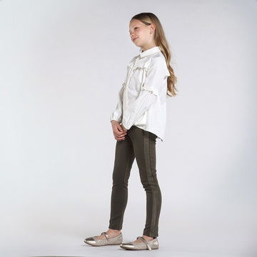 Mayoral 7537-50 grüne lange Hose für Mädchen