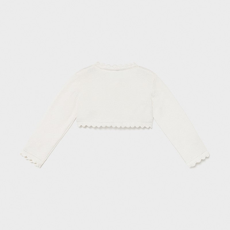 Mayoral Bolero Pullover für Mädchen 306-37 Creme