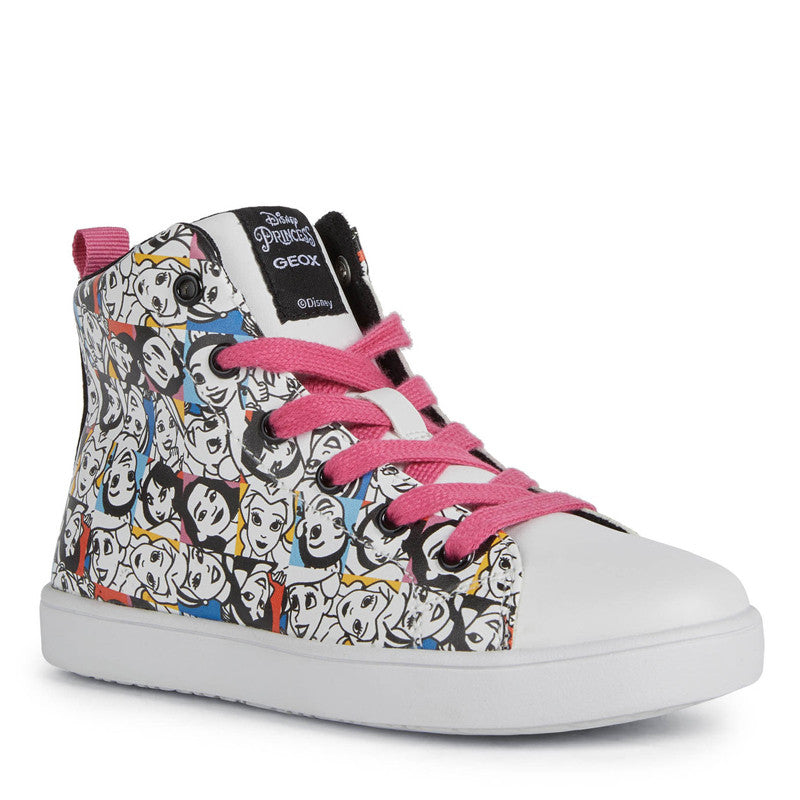 Mädchen-Sneaker Geox J26EUH-00004-C0404 Farbe WEISS/SCHWARZ