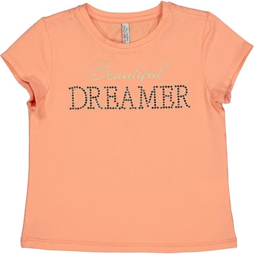 Baumwoll-T-Shirt für Mädchen Birba&amp;Trybeyond 24462-35M orange
