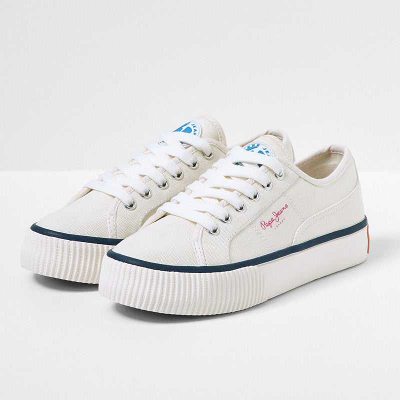 Pepe Jeans OTTIS PLATFORM GIRL Junior-Sneaker für Mädchen PGS30542-800 WHITE