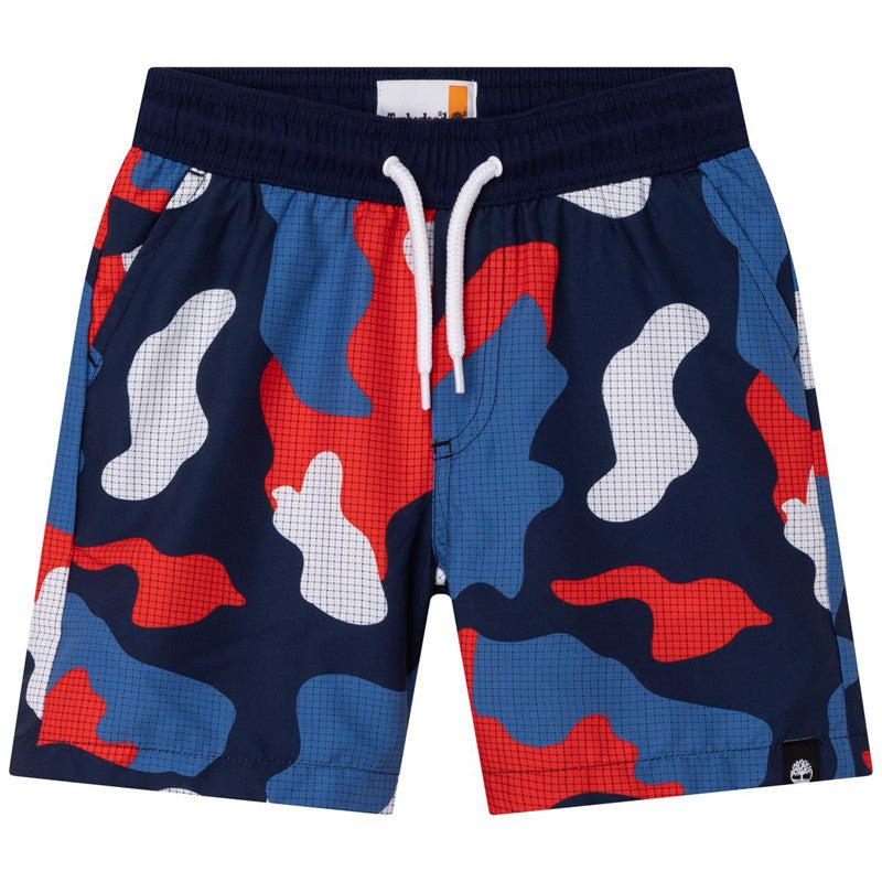TIMBERLAND T24B91-85T Marineblaue Bade-Bermudashorts für Jungen