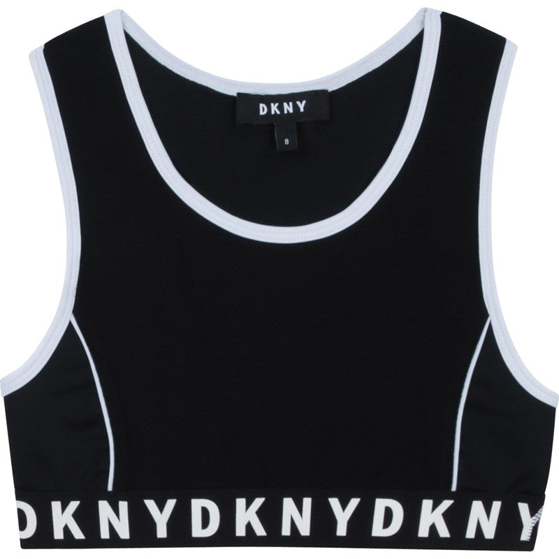 Mädchen Sporttop DKNY D35R19-09B schwarz