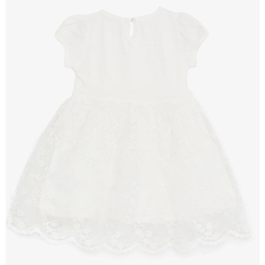 Elegantes Mädchenkleid creme 18558-9424 GKMOD