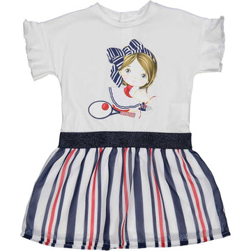 Kleid für Mädchen Birba&amp;Trybeyond 25307-97Z weiß