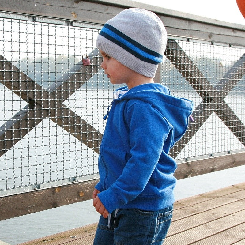 Pupil Caro Jungenmütze, grau/blau