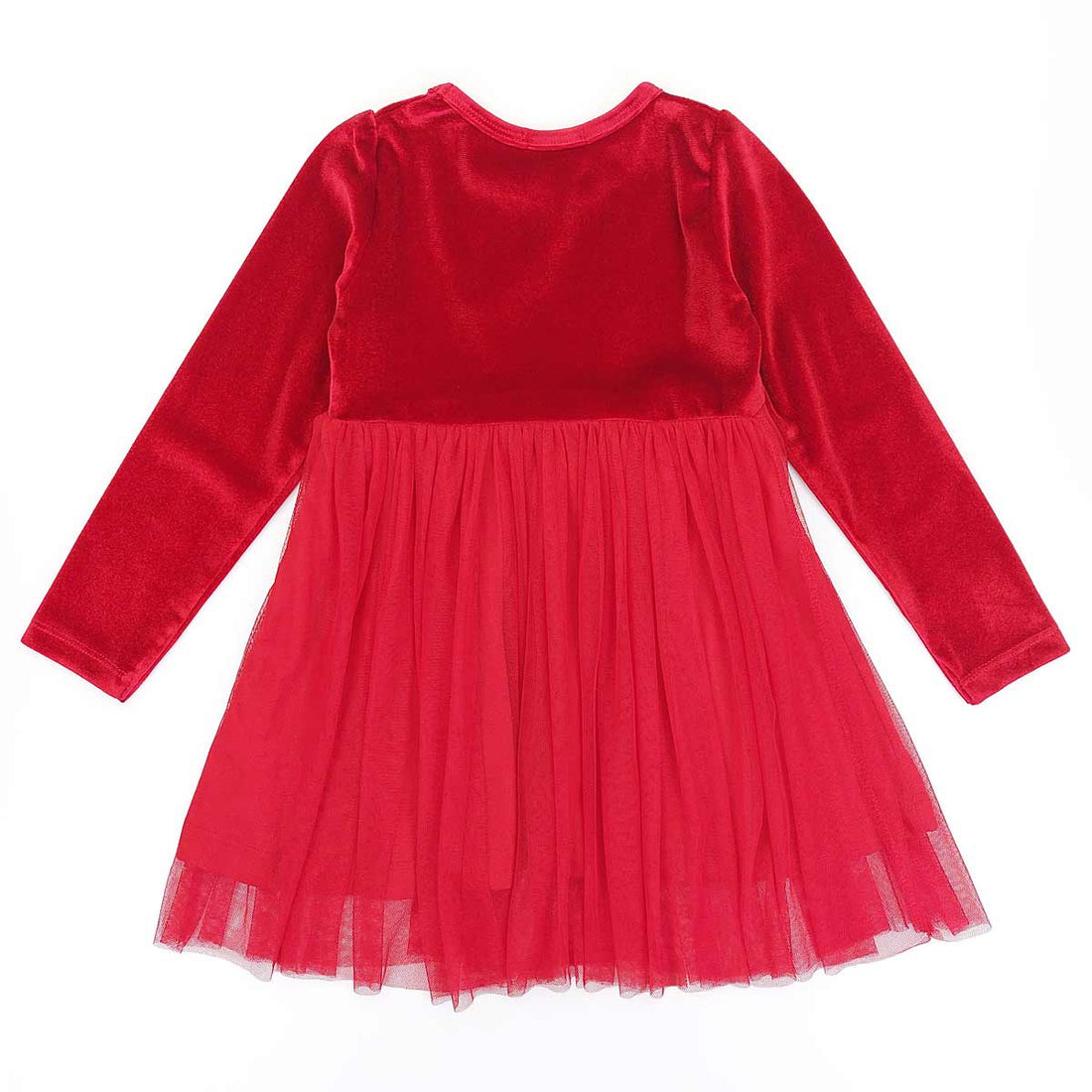 Elegantes Tüllkleid für Mädchen Rot 18230-11223 GKMOD