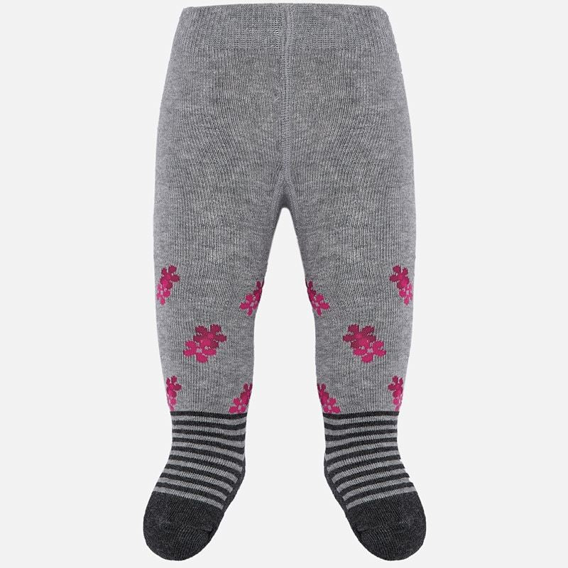 Mayoral 10630-11 Stahl Jacquard Baumwollstrumpfhose für Mädchen