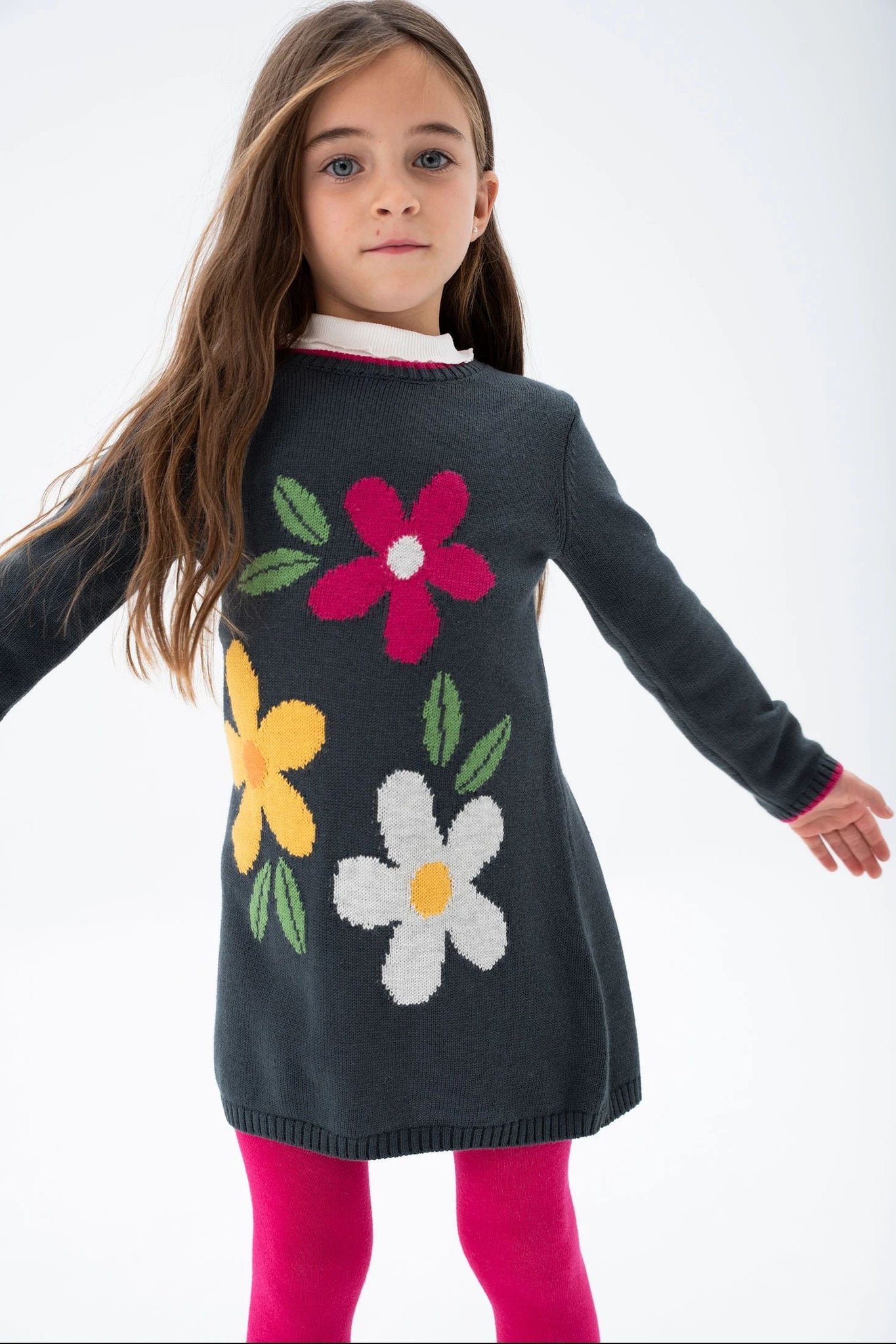 Boboli Kleid 227179-8116 Anthrazitfarbe