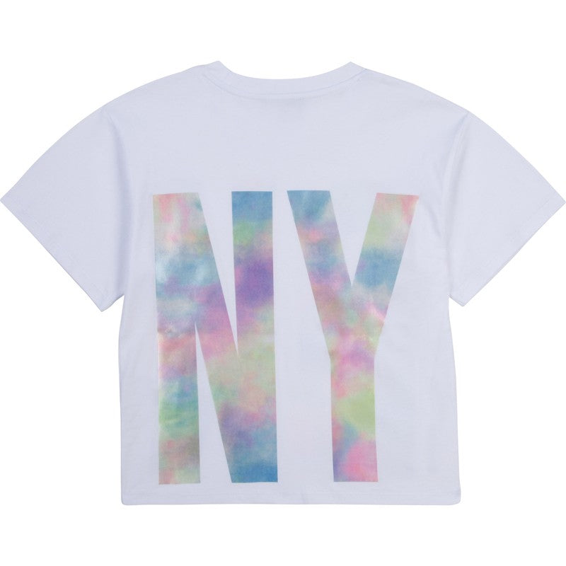 T-Shirt für Mädchen DKNY D35R52-10B weiß