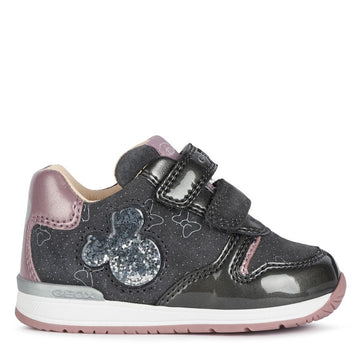 Geox B040LC-022HI-C9002 Mädchen-Sneaker grau