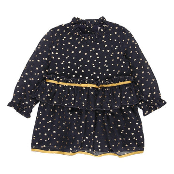 Baby Boboli 701132-9437 marineblaues Kleid mit Herzen für Mädchen