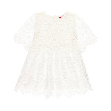 Guipure-Kleid für Mädchen Boboli 729749-1111 weiß