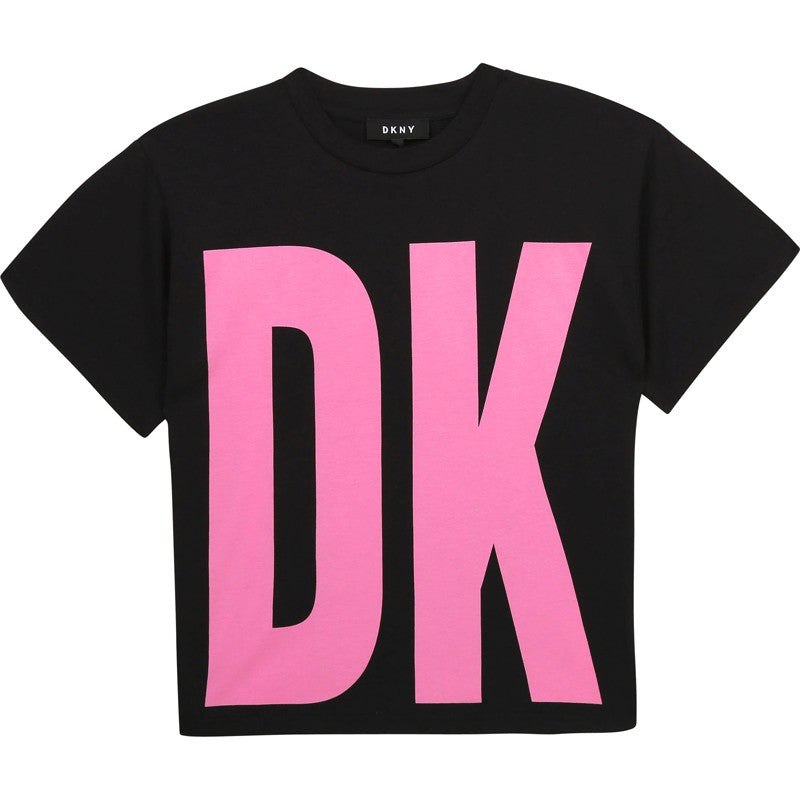 T-Shirt für Mädchen DKNY D35R32-09B schwarz