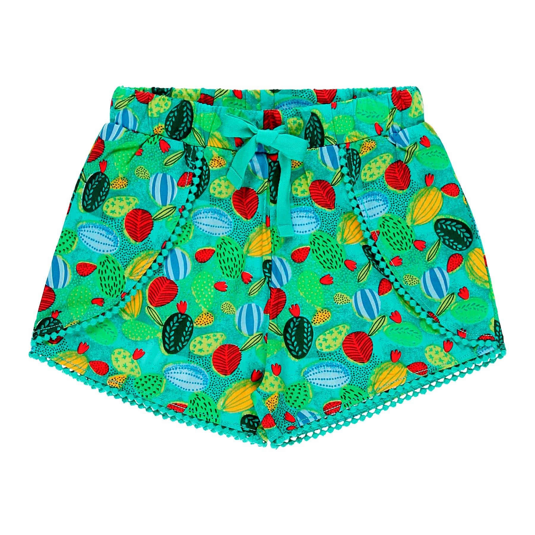 Viskose-Shorts für Mädchen Boboli 439039-9282 Farbe bunt