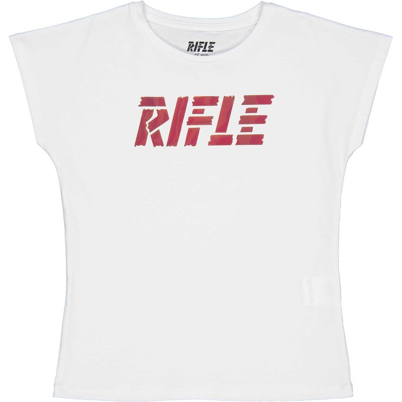 T-Shirt für Mädchen RIFLE 24386-01 weiß