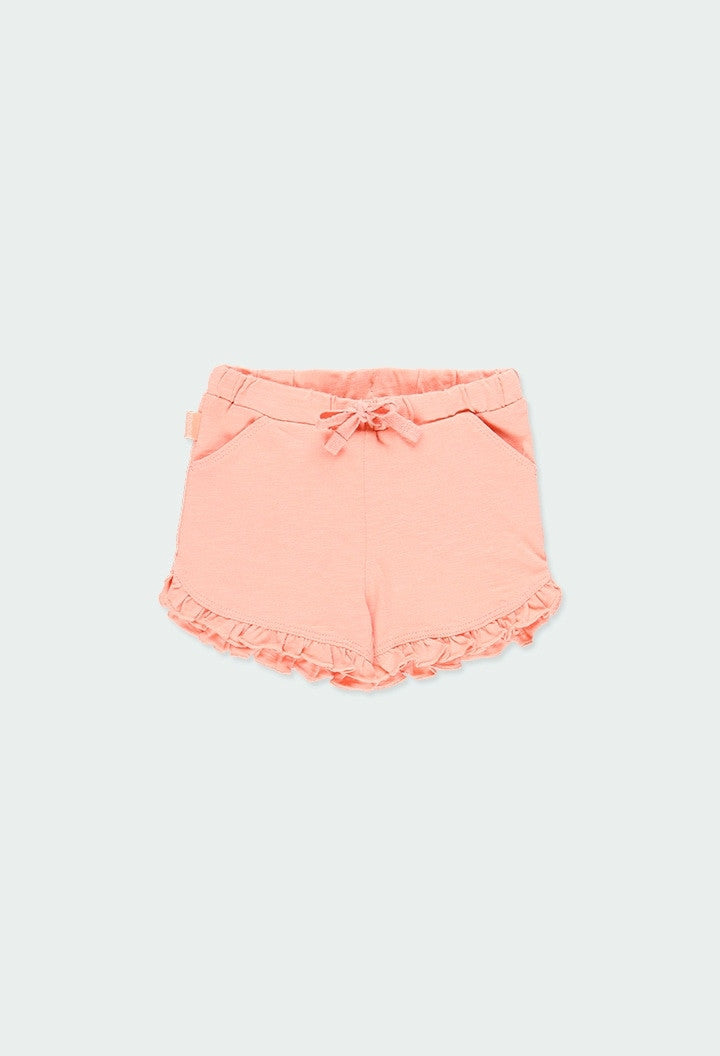 Baby Boboli 294049-3742 Lachsfarbene Shorts für Mädchen