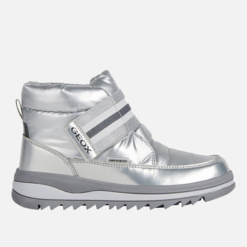 Isolierte Schneestiefel für Mädchen Geox J26EWA-0NFLV-C1007, Farbe Silber