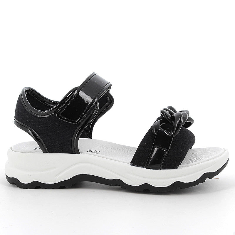Primigi 1886111 Mädchen Sandalen, schwarz