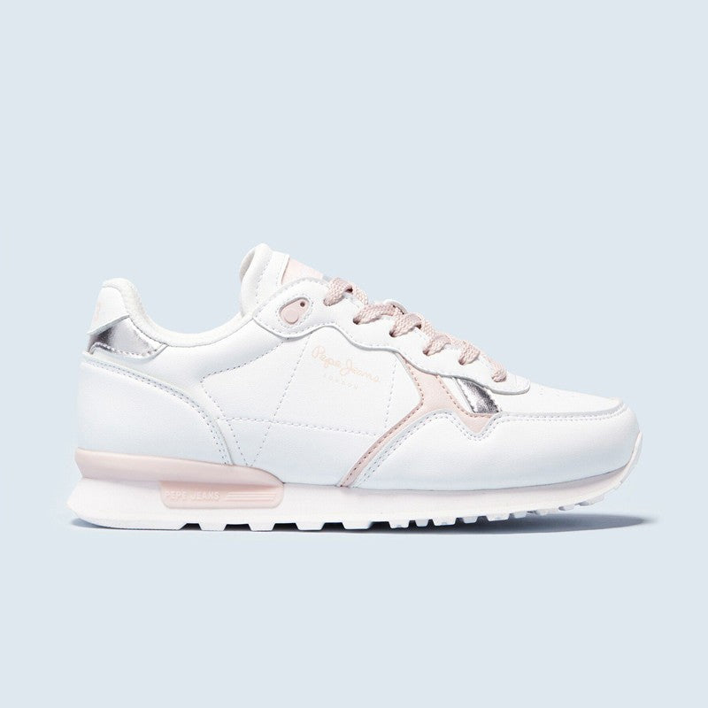 Pepe Jeans Sneakers BRITT COLLEGE junior Mädchen PGS30503-800 WEISS