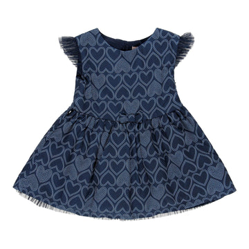 Boboli 709129-9336 marineblaues Kleid für Mädchen