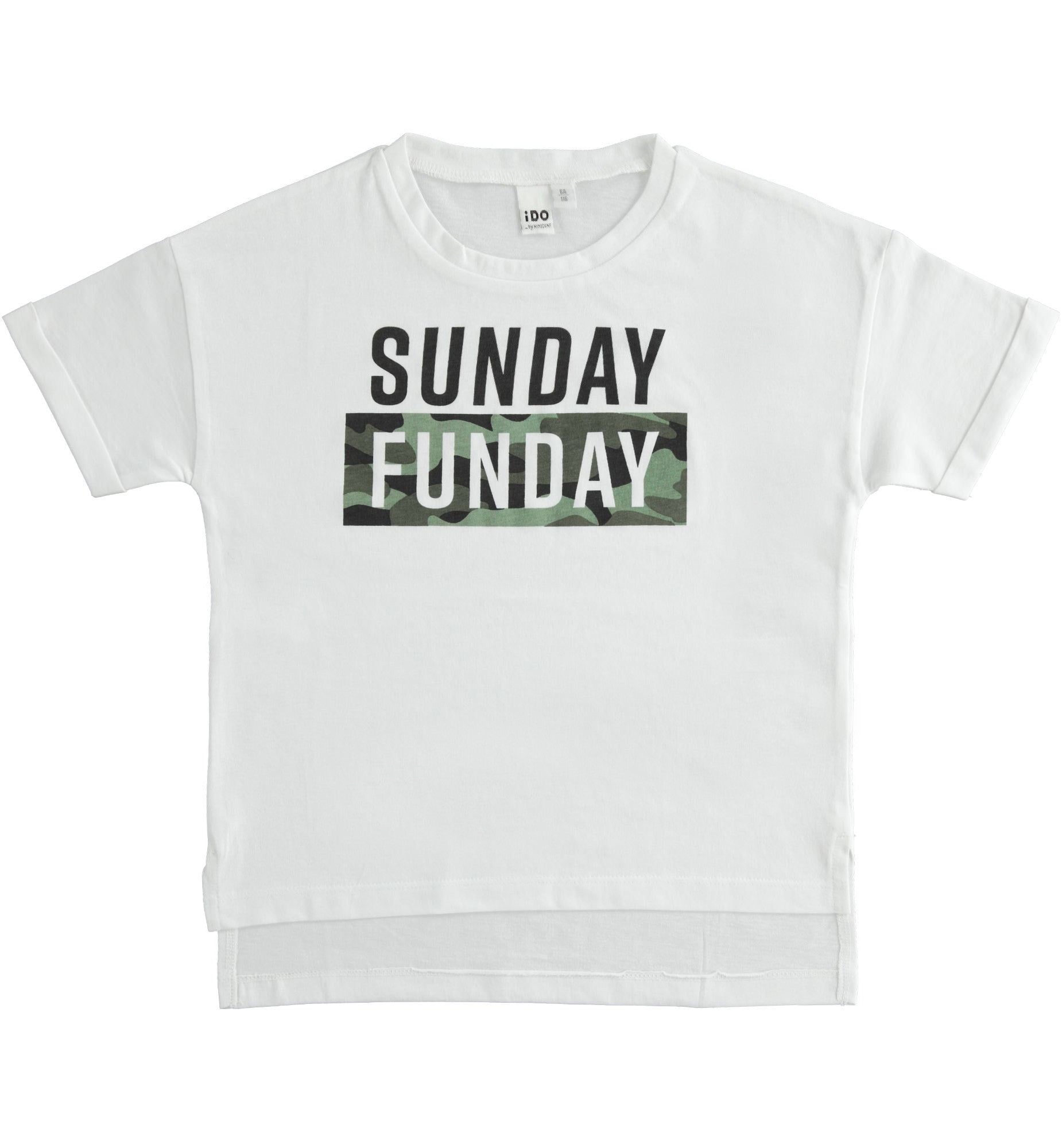 Mädchen T-SHIRT iDO J855-8036 Farbe weiß grün