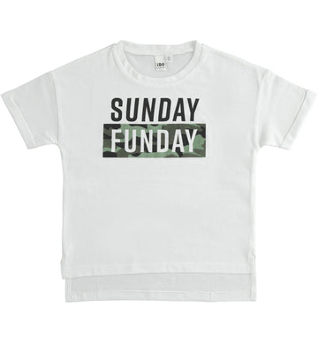 Mädchen T-SHIRT iDO J855-8036 Farbe weiß grün