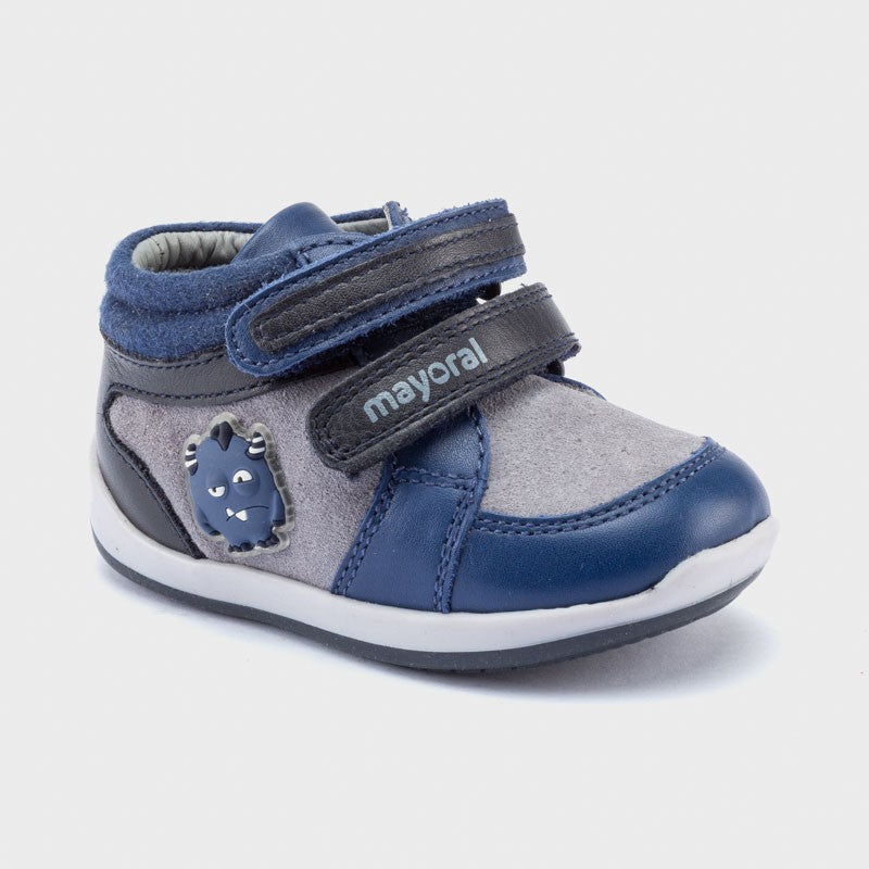 Mayoral 42158-19 marineblaue Leder-Sneaker für Jungen
