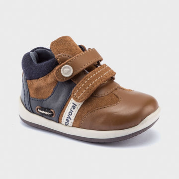 Mayoral 42156-11 Braune Leder-Sneaker für Jungen