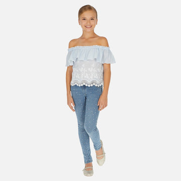 Mayoral 6530-87 Blaue Mädchenjeans