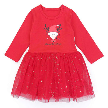 Tüll-Bodysuit-Kleid Mädchen Rot 5157-11223 GKMOD