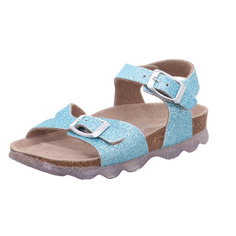Mädchen Lackledersandalen Superfit 1-000127-7000, blau