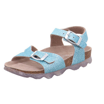 Mädchen Lackledersandalen Superfit 1-000127-7000, blau
