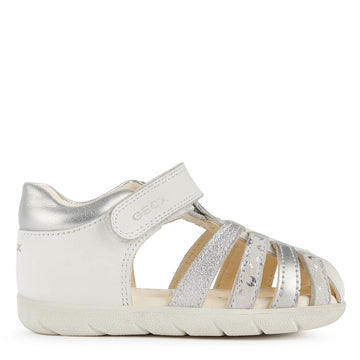 Mädchensandalen Geox B251YB-085NF-C0007 weiß/silber