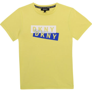 T-Shirt für Jungen DKNY D25D27-60B gelb