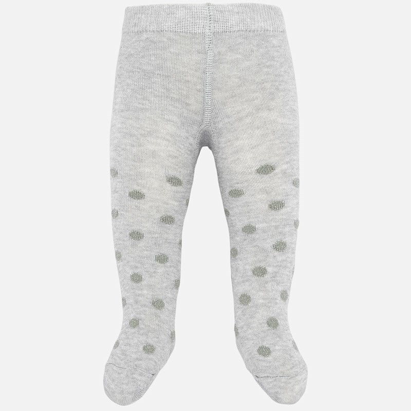 Mayoral 9148-12 Silberne Jacquard-Strumpfhose für Mädchen