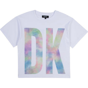 T-Shirt für Mädchen DKNY D35R52-10B weiß